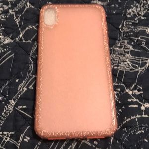 Pink with glitter boarder case